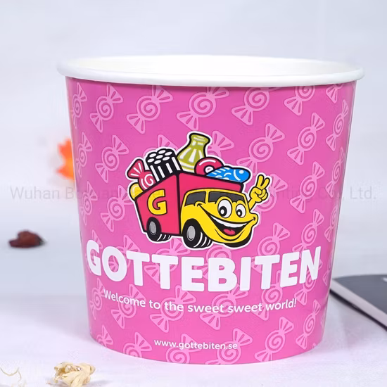 영화관을 위한 85oz 팝콘 종이컵 팝콘 물통
